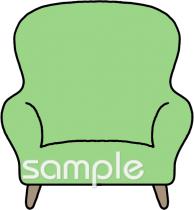 中学・高校向け椅子無料イラストお試しフリー素材(カット)