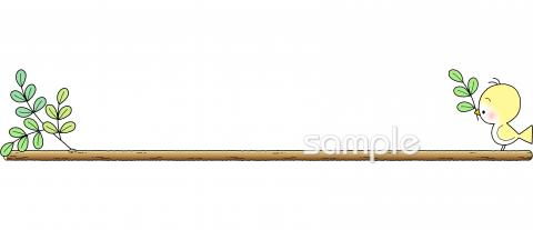 中学・高校向け小鳥 枝無料イラストお試しフリー素材(カット)