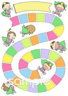 中学・高校向けマラソンカード無料イラストお試しフリー素材(カット)