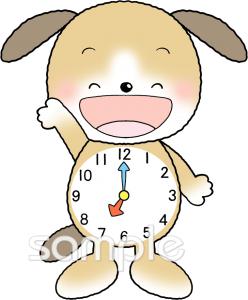 中学・高校向け時計 7時無料イラストお試しフリー素材(カット)