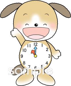 中学・高校向け時計 11時無料イラストお試しフリー素材(カット)
