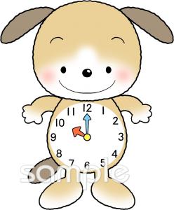 中学・高校向け時計 十時無料イラストお試しフリー素材(カット)