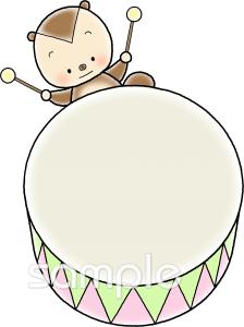 中学・高校向け太鼓 タヌキ無料イラストお試しフリー素材(カット)