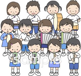 中学・高校向け演奏無料イラストお試しフリー素材(カット)