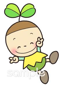 中学・高校向け4月の壁面飾り無料イラストお試しフリー素材(カット)