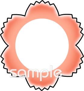 中学・高校向けカーネーション 文字枠無料イラストお試しフリー素材(カット)