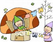 中学・高校向けこびと無料イラストお試しフリー素材(カット)