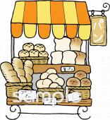中学・高校向けパン屋さん無料イラストお試しフリー素材(カット)