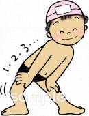 中学・高校向けストレッチ無料イラストお試しフリー素材(カット)