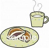 中学・高校向けどら焼き無料イラストお試しフリー素材(カット)