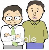 中学・高校向け男性無料イラストお試しフリー素材(カット)