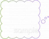 中学・高校向けフキダシ無料イラストお試しフリー素材(カット)