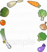 中学・高校向け食育 野菜無料イラストお試しフリー素材(カット)