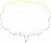 中学・高校向けフキダシ無料イラストお試しフリー素材(カット)