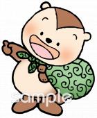 中学・高校向けタヌキ 風呂敷無料イラストお試しフリー素材(カット)