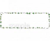 中学・高校向け枠 ツタ無料イラストお試しフリー素材(カット)