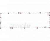 中学・高校向け枠 桜の花びら無料イラストお試しフリー素材(カット)