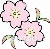 中学・高校向け入学 入園 さくら無料イラストお試しフリー素材(カット)