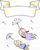 中学・高校向け春風無料イラストお試しフリー素材(カット)