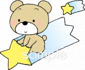 中学・高校向け壁面飾り 流れ星無料イラストお試しフリー素材(カット)