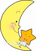 中学・高校向け星 月無料イラストお試しフリー素材(カット)