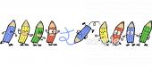 中学・高校向け文具 色鉛筆無料イラストお試しフリー素材(カット)