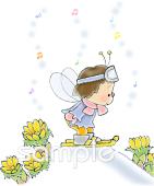 中学・高校向け雪 福寿草無料イラストお試しフリー素材(カット)