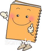 中学・高校向けノート無料イラストお試しフリー素材(カット)