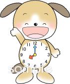 中学・高校向け時計 8時無料イラストお試しフリー素材(カット)