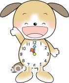 中学・高校向け時計 11時無料イラストお試しフリー素材(カット)