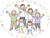 中学・高校向けラジオ体操 大人 子供無料イラストお試しフリー素材(カット)