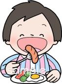 中学・高校向け朝ごはん無料イラストお試しフリー素材(カット)