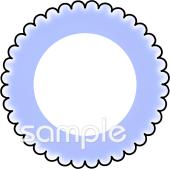 中学・高校向け花 文字枠無料イラストお試しフリー素材(カット)