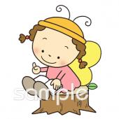 中学・高校向け読書 ちょうちょ無料イラストお試しフリー素材(カット)