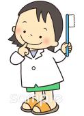 中学・高校向け先生 ハミガキ無料イラストお試しフリー素材(カット)