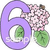 中学・高校向け数字のイラスト 6無料イラストお試しフリー素材(カット)