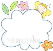 中学・高校向けちょうちょ 花無料イラストお試しフリー素材(カット)