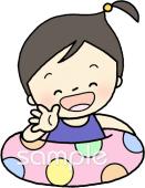 中学・高校向け子ども 夏無料イラストお試しフリー素材(カット)