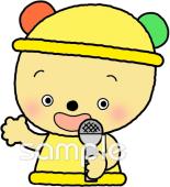 中学・高校向けお知らせ マイク無料イラストお試しフリー素材(カット)