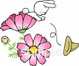 保育園・保育所向けコスモス無料イラストお試しフリー素材(カット)