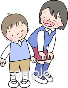 保育園・保育所向け一年生を迎える会 上級生無料イラストお試しフリー素材(カット)