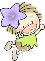 保育園・保育所向け花の精無料イラストお試しフリー素材(カット)