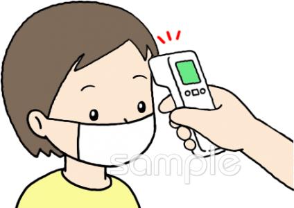 保育園・保育所向け検温無料イラストお試しフリー素材(カット)