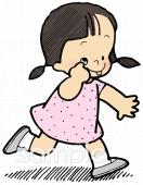 保育園・保育所向けあっかんべー無料イラストお試しフリー素材(カット)