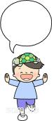 保育園・保育所向けおゆうぎ会 亀無料イラストお試しフリー素材(カット)