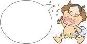 保育園・保育所向け豆まき 赤鬼無料イラストお試しフリー素材(カット)