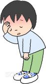 保健室向け男の子 気分が悪い無料イラストお試しフリー素材(カット)