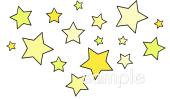 保健室向け星無料イラストお試しフリー素材(カット)