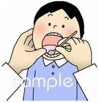 保健室向け歯科医無料イラストお試しフリー素材(カット)