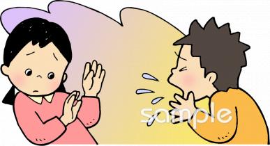 保健室向けくしゃみ無料イラストお試しフリー素材(カット)